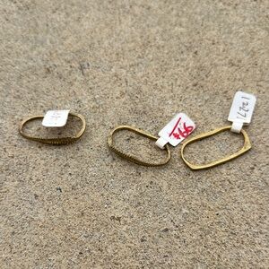 Elegant Gold-Toned Women's Rings